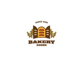 Bakery doors mascot esport logo vector