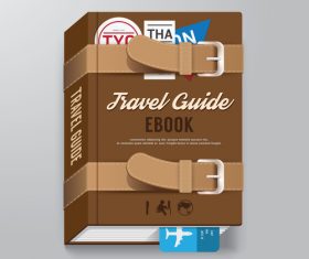 Book travel information vector