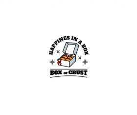 Box of breads mascot esport logo vector