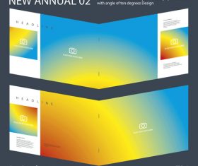 Brochure Annual 01 Innovation design layout vector