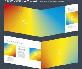 Brochure Annual 02 Innovation design layout vector