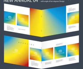 Brochure Annual 03 Innovation design layout vector