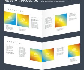 Brochure Annual 05 Innovation design layout vector