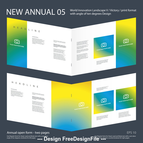 Brochure Innovation design vector