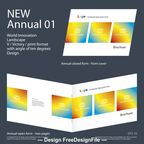 Brochure design layout vector
