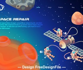 Bspace repair concept illustration vector