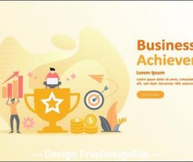 Business achievement illustration vector