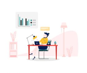 Business communication illustration vector