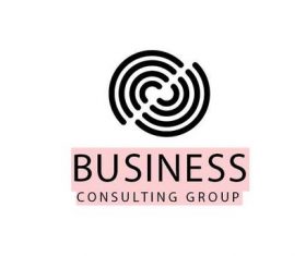 Business consulting logo template vector