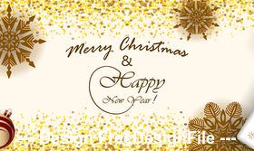 Candy and gift box christmas elements 2020 banner vector