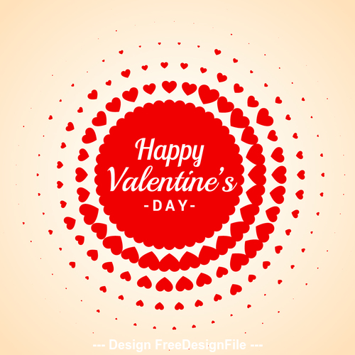 Card valentines day vector