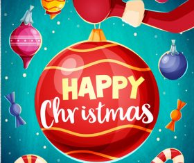 Cartoon christmas design illustration vector