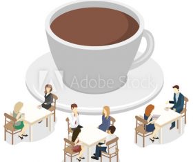 Cartoon illustration model vector