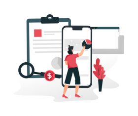 Cartoon trend illustration vector