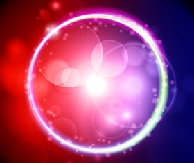 Chained round bright abstract background vector