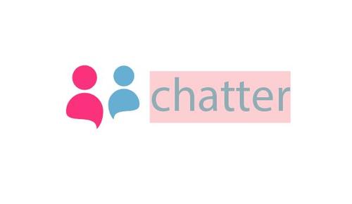 Chatter logo template vector