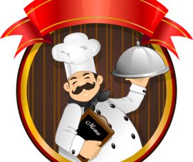 Chef flyer vector