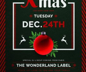 Christmas Eve Psd Flyer Template