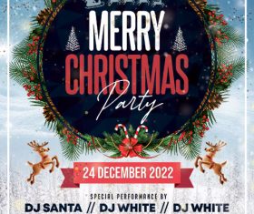 Christmas Music Party Flyer PSD Template