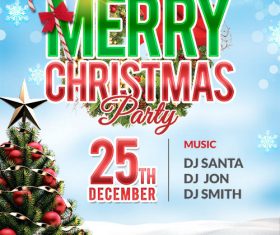 Christmas Party PSD Poster and Flyer Template