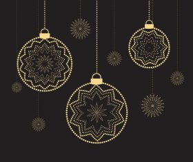 Christmas ball vector
