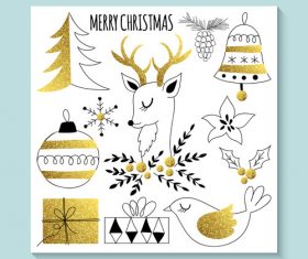 Christmas element design vector