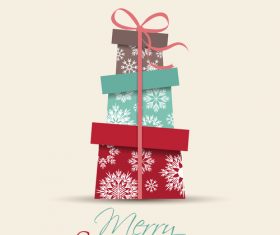 Christmas gift vector