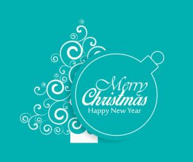 Christmas greeting card vector