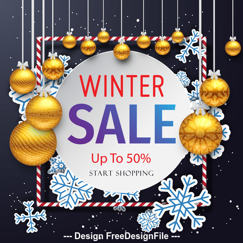 Christmas sale master vector