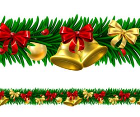 Christmas wreath frame vector free download