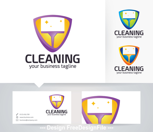 Cleaning logo vector