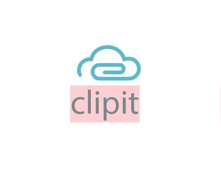 Clip it logo template vector