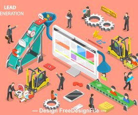 Concept illustration beyond vector