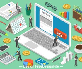 Concept illustration business vector