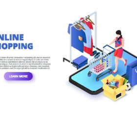 Concept illustration online shopping vector