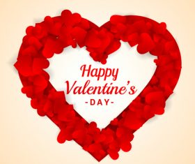 Creative valentine background vector
