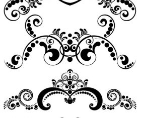 Decorative floral ornament vector