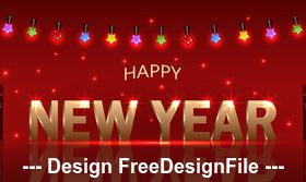 Decorative lantern 2020 new year background vector