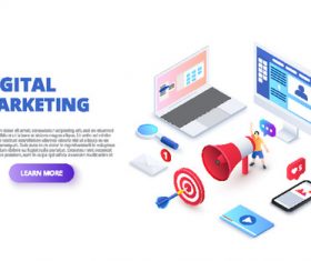 Design digital marketing vector