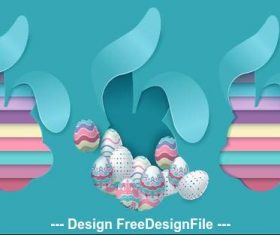 Easter illustration vector