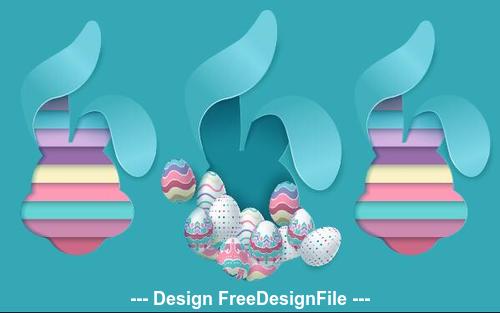 Easter illustration vector