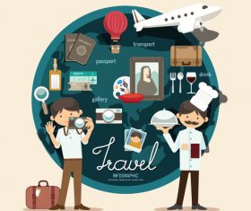 Edutra infograp vector