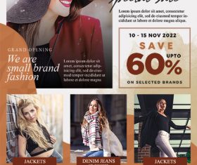 Fashion Sale PSD Poster and Flyer Template