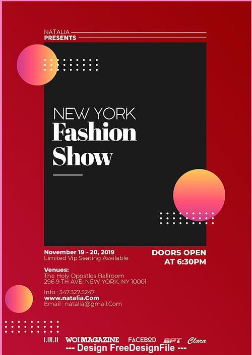 Fashion Show PSD Poster and Flyer Template