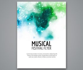 Festival flyer vector