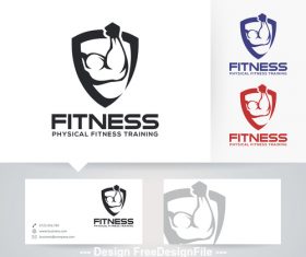 Fitness logo vector