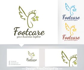Foot care logo vector