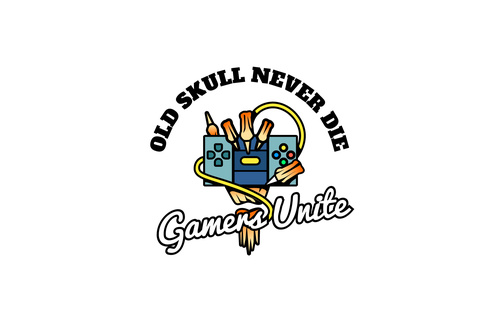 Gamers skull esport logo vector