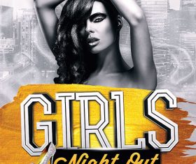 Girls Night Out Party PSD Flyer Template