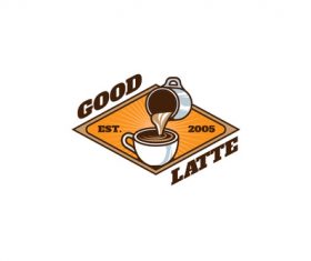 Good latte mascot esport logo vector